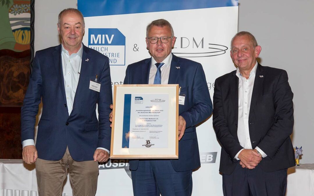 Hohenloher Molkerei ist Ausbildungsbetrieb des Jahres